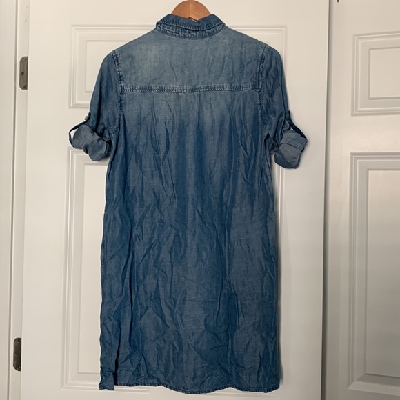 cloth & stone Anthropologie Chambray Shirt Dress Tunic - Picture 6 of 10